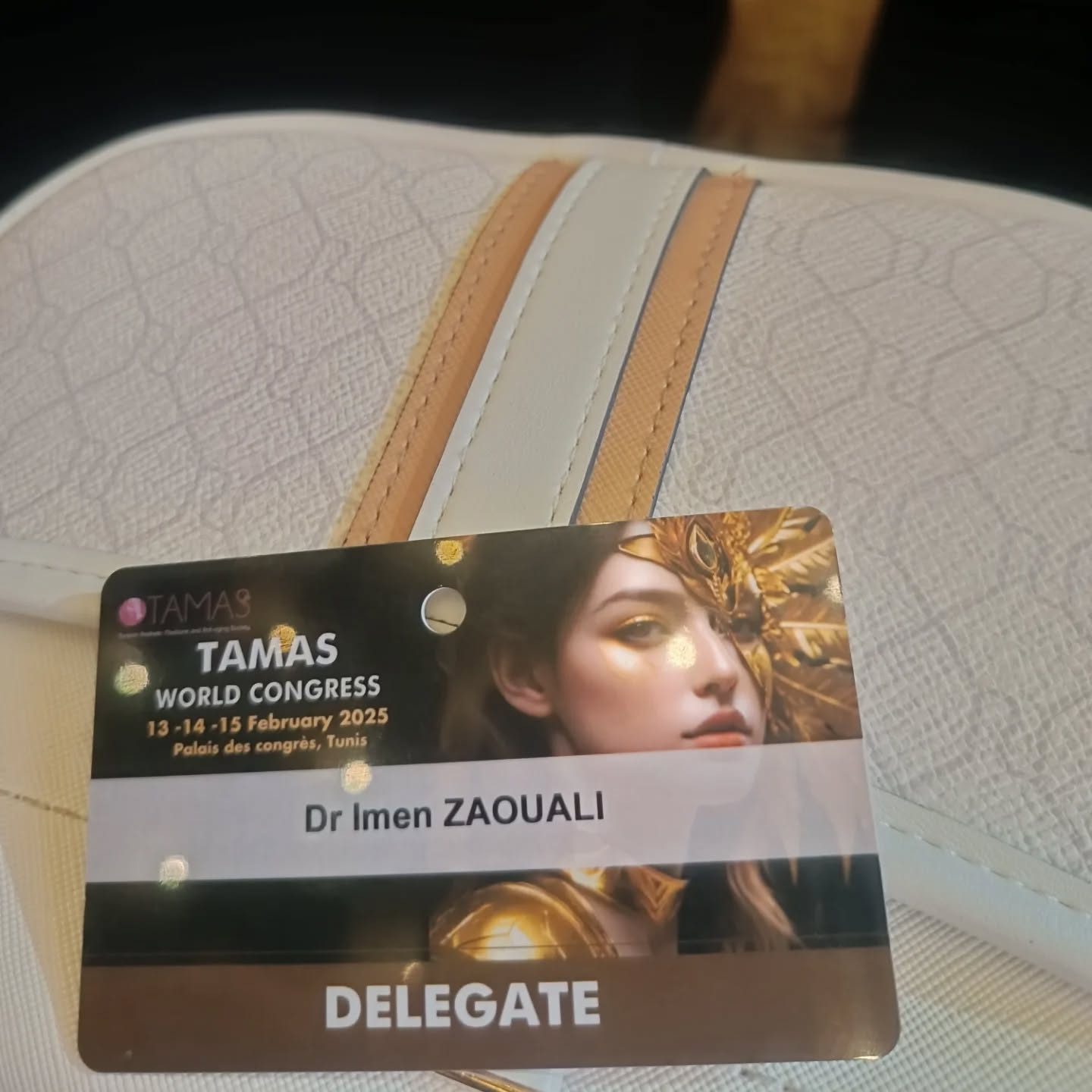 Badge de congressiste TAMAS 2025