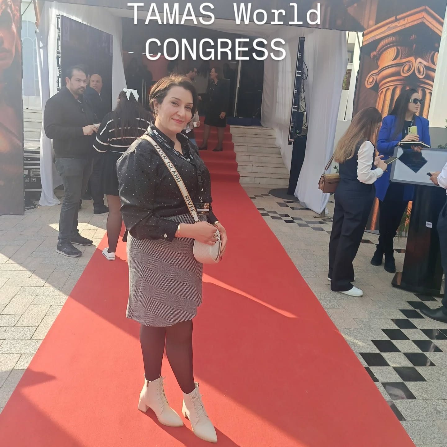 La Dr Zaouali à l’entrée du congrès TAMAS 2025
